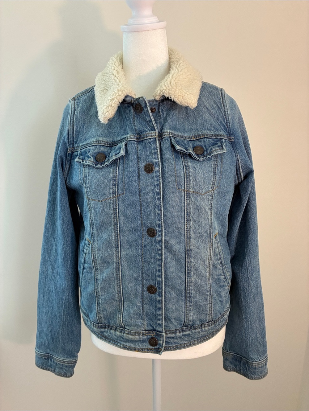 Cat & Jack Jean Sherpa Jacket 14/16 XL Girls
